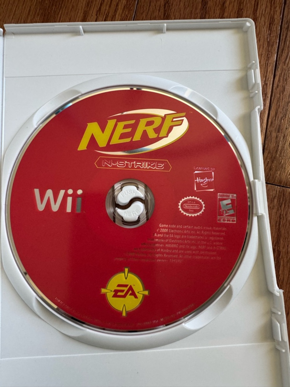 Nerf Red Wii N-Strike Game Disc